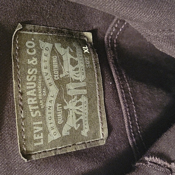 Levi's Womens Black Denim Jacket XL - Picture 2 of 8
